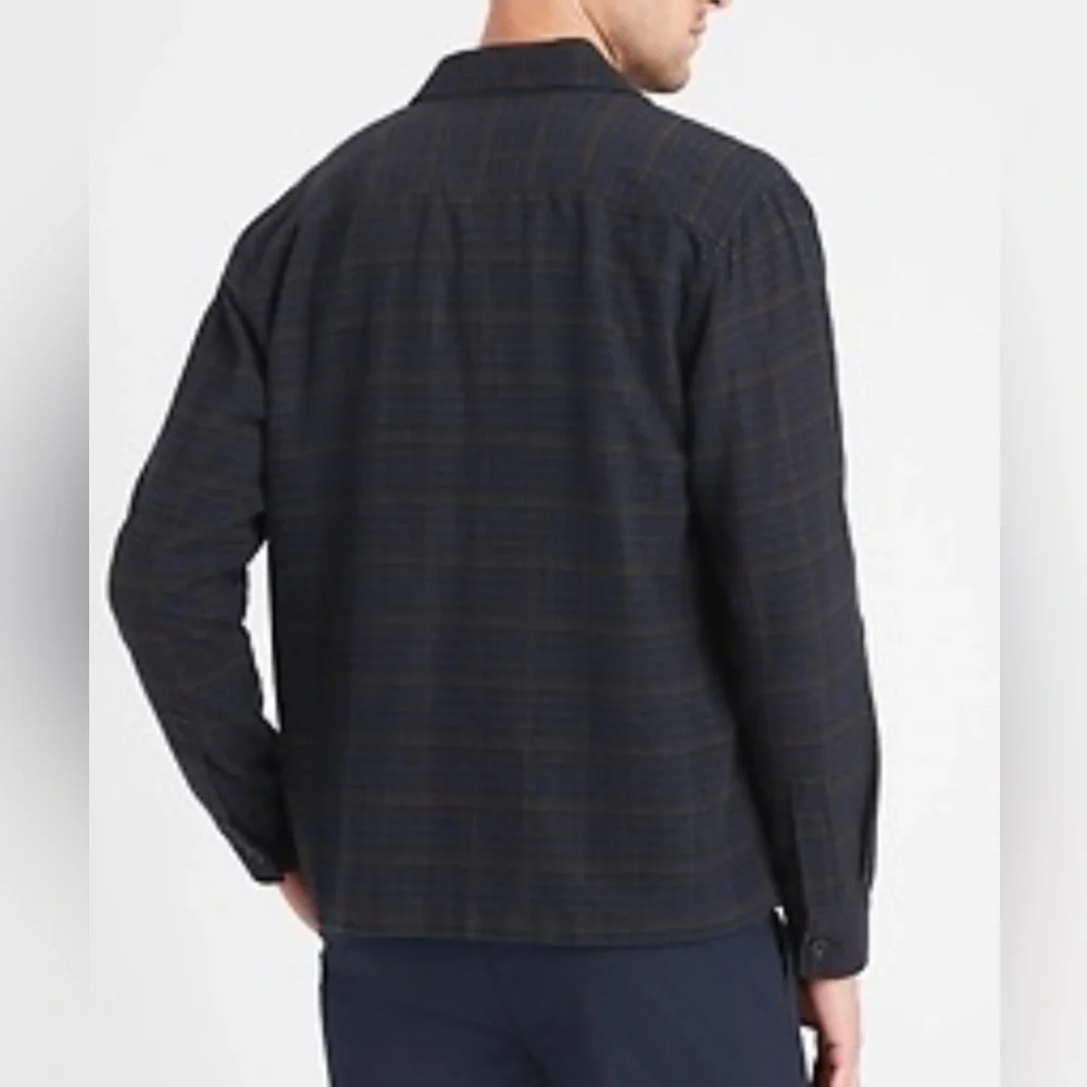 BANANA REPUBLIC HEAVY FLANNEL SHIRT JACKET